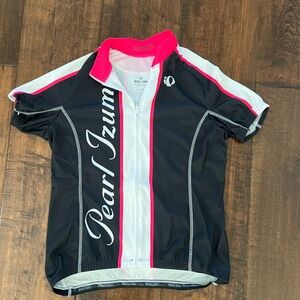 Pearl Izumi Black White Pink Women's Cycling Jersey
